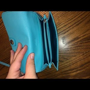 blue Coach crossbody